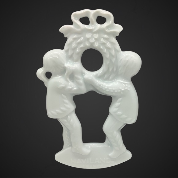 Vintage White Porcelain Haviland Made In France Christmas Ornament - Picture 3 of 10